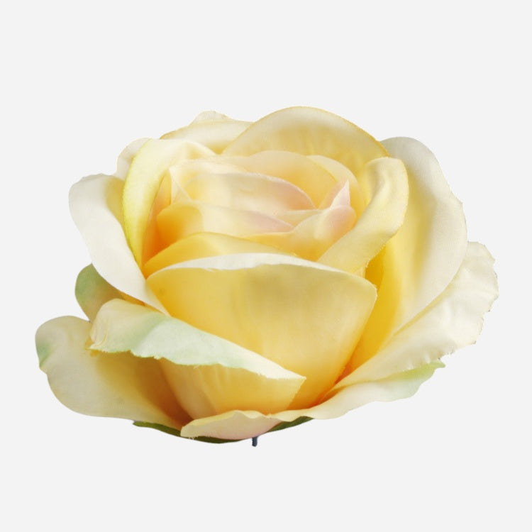 RUUSUN PÄÄ Keltainen/persikka/vihreä reuna - Tekokukat.fi