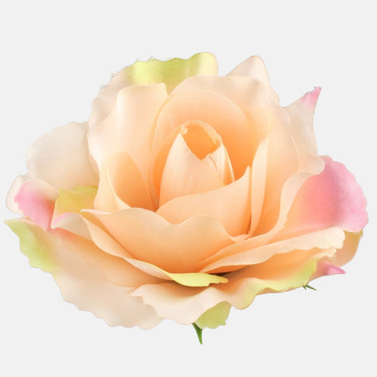 Ruusu Lt. Peach/Green/Pink Edge - Tekokukat.fi