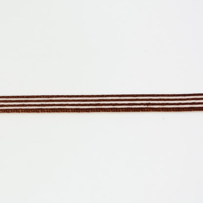 Ruskea koristenauha, satiini, 6 mm