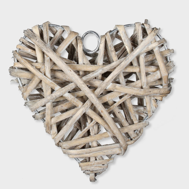 Paju sydän 12 cm Harmaa - Tekokukat.fi