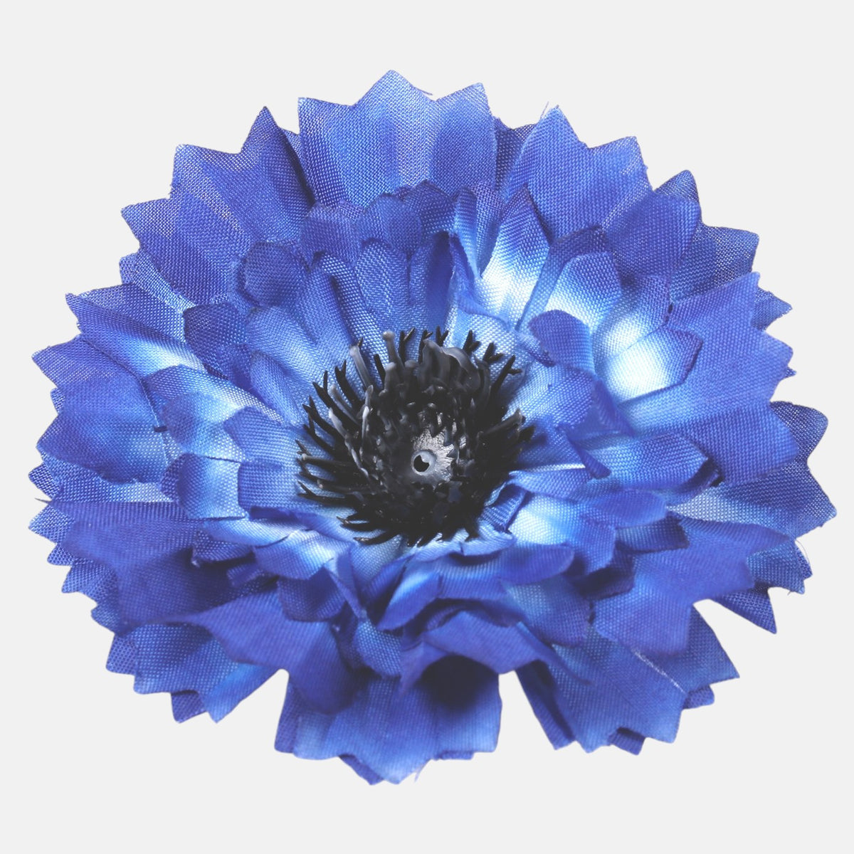 Sininen ruiskaunokki – tekokukkapää, 8 cm