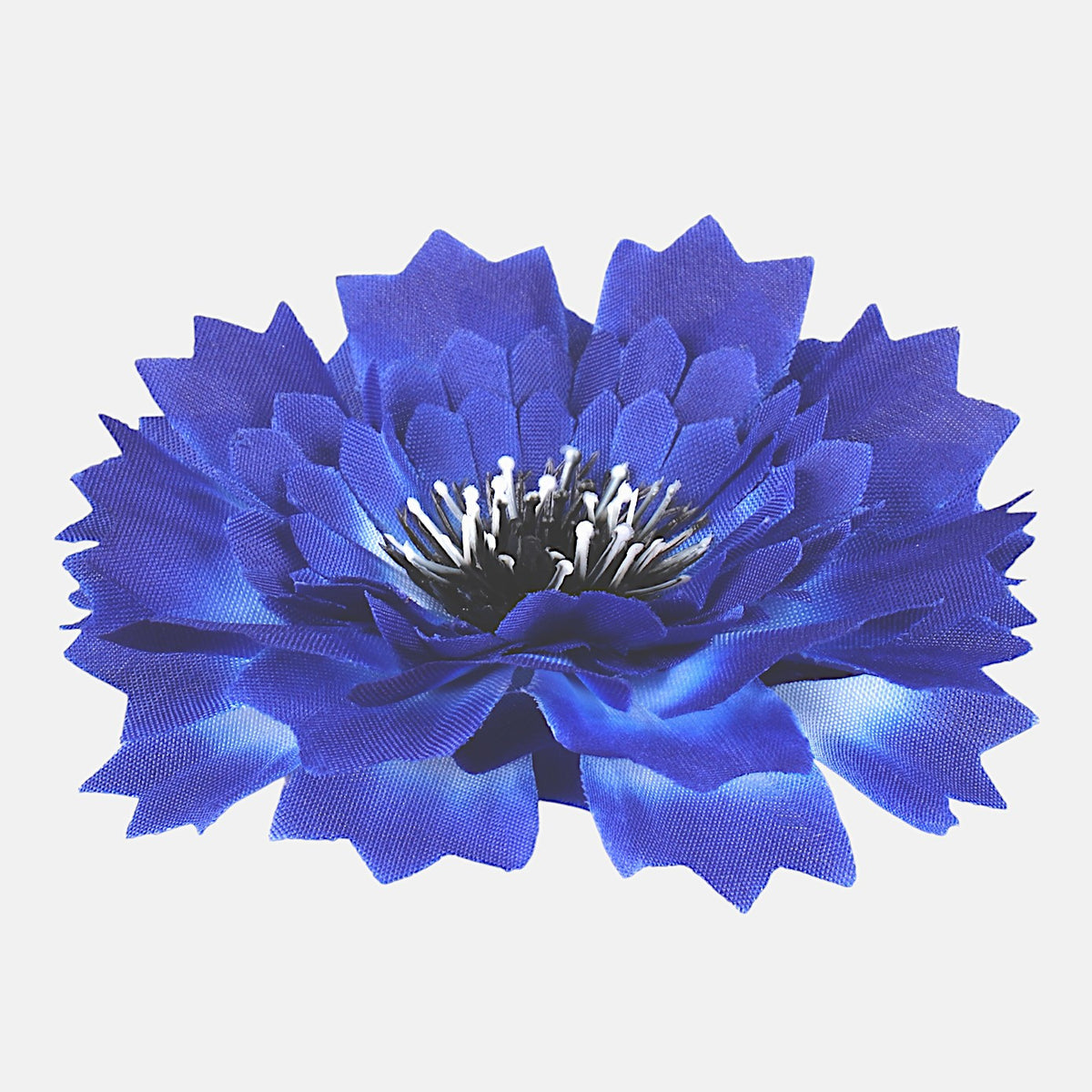 Sininen ruiskaunokki – tekokukkapää, 8 cm