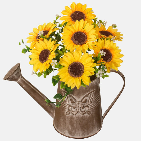 Auringonkukka x 7 Keltainen - Tekokukat.fi