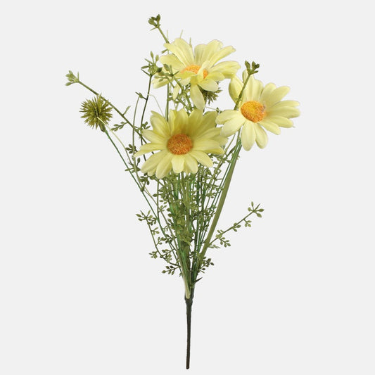 Päivänkakkara tekokukka vaaleankeltainen - Tekokukat.fi