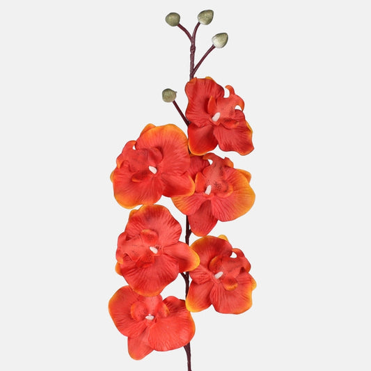 Satiini orkidea tekokukka oranssi - Tekokukat.fi