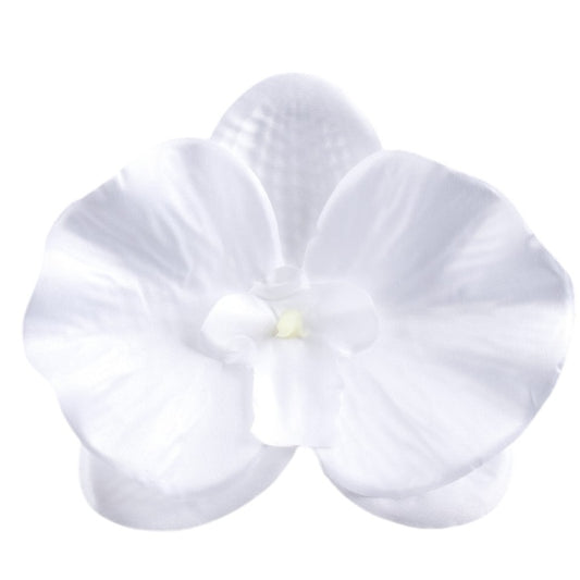 Satiini orkidea Puhdas valkoinen - Tekokukat.fi