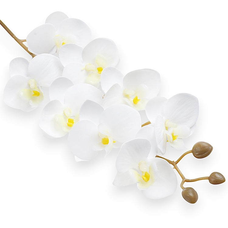 Weiße Kunst-Orchidee 78 cm