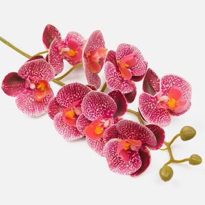 Weinrote Orchidee Kunstblume 78 cm
