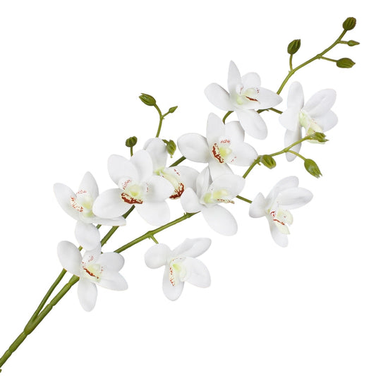 Thaimaalainen orkidea tekokukka kerma - Tekokukat.fi