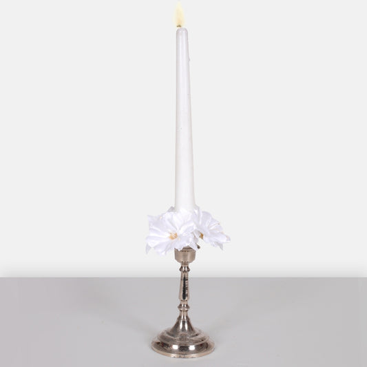 Kynttilän keskiosa - Mallow 1" Puhdas valkoinen - Tekokukat.fi