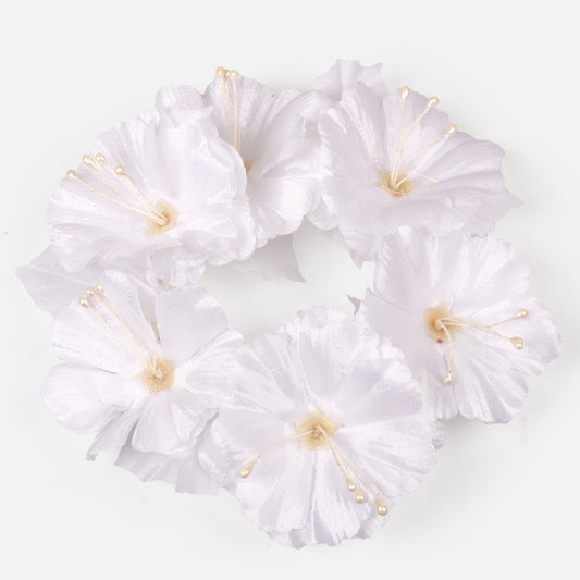 Kynttilän keskiosa - Mallow 2,5" Valkoinen - Tekokukat.fi