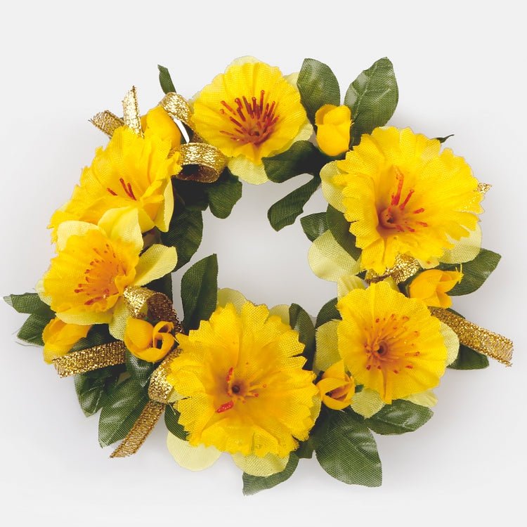 Kynttilän keskiosa - narsissi 2,5" Keltainen - Tekokukat.fi