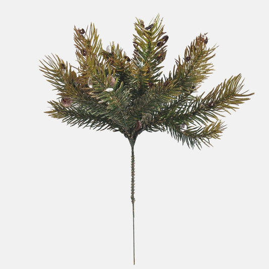 Kuusi glitterillä ja paljeteilla huipulla vihreä/kulta - Tekokukat.fi