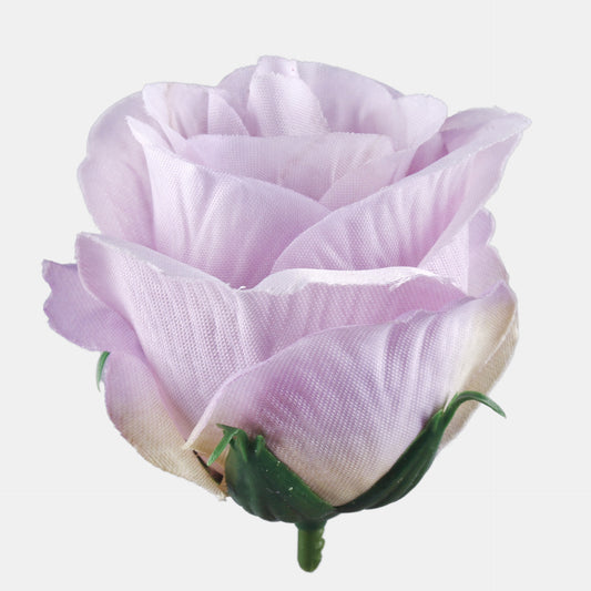 Syksyinen liila tekoruusun kukkapää, 6 cm