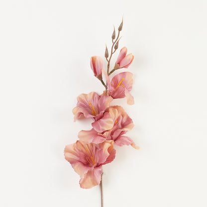 Syksyinen malva gladiolus – tekokukka, satiini, 12 kpl