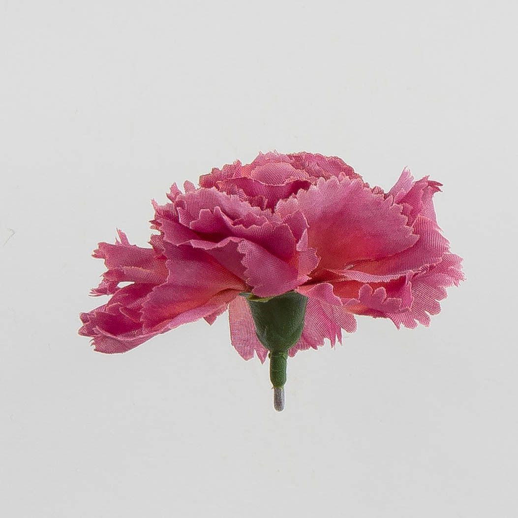 Syksyinen malva tekoneilikan kukkapää, 6 cm, 12 kpl