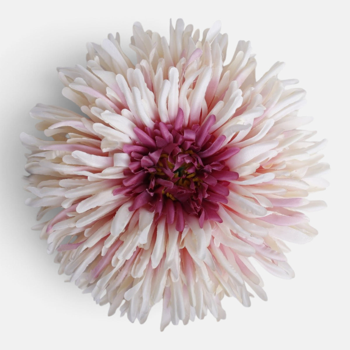 Syksyinen/persikka/malva tekokrysanteemin kukkapää, 18 cm