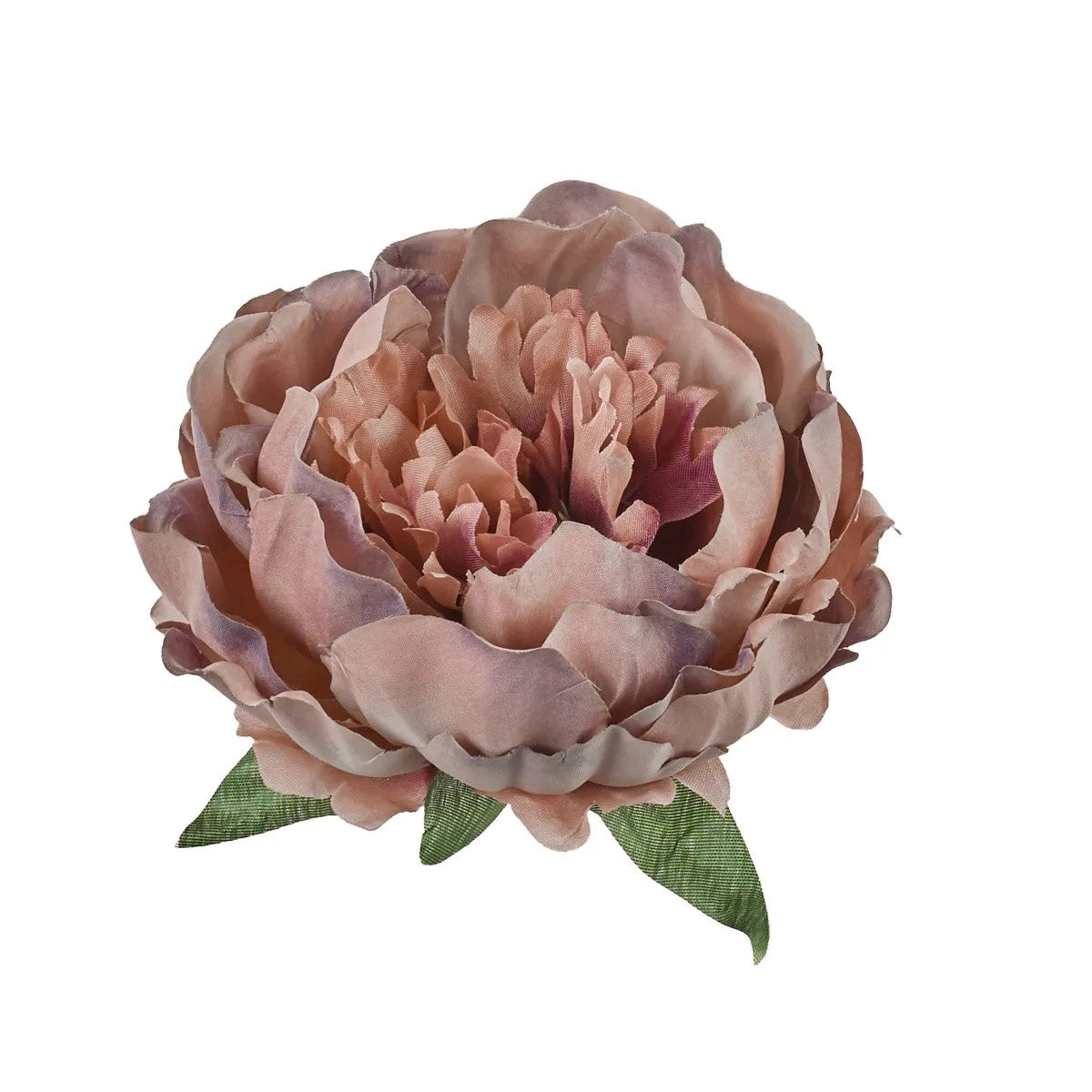 Syksyinen violetti tekopionin kukkapää, 13 cm