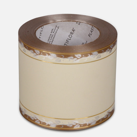 Nauhanauha 10 cm/50 yd Kerma/kulta - Tekokukat.fi