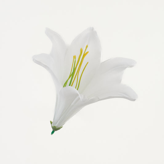 Tekoliljan kukkapää, satiini, 13 cm