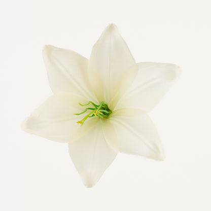 Tekoliljan kukkapää, satiini, 13 cm