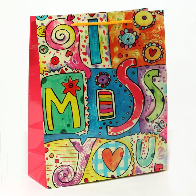 Koristekassi 26/32/10 cm Kaipaan sinua" - Tekokukat.fi