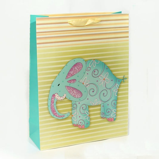 Koristeellinen laukku 31/41/11 cm Słoń - Tekokukat.fi