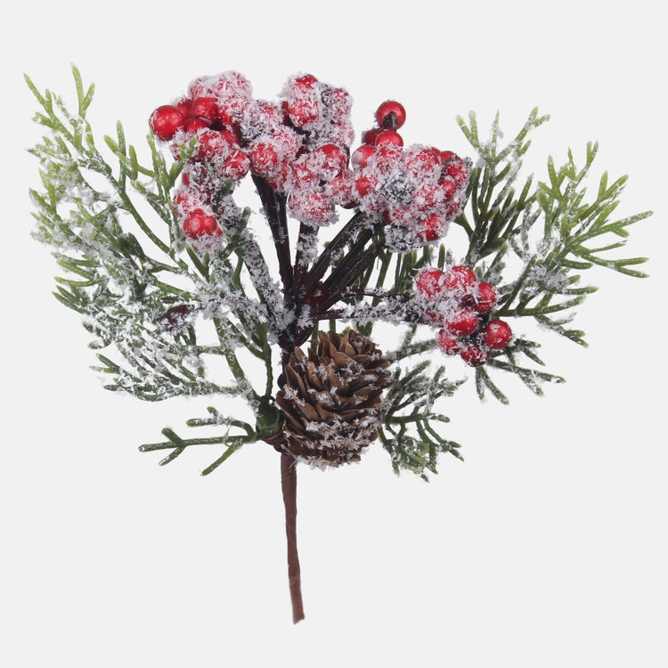 Thuja marjoilla huipulla himmeä punainen - Tekokukat.fi