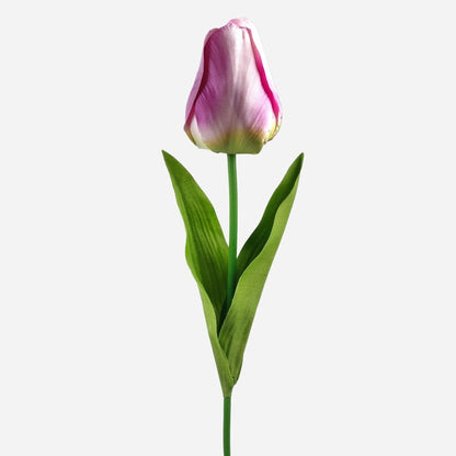 Tulppaani tekokukka lila/kerma/vihreä (7)
