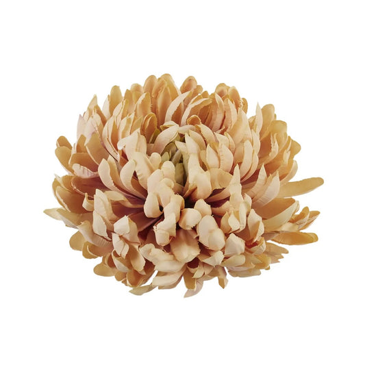 Tumma beige tekokrysanteemin kukkapää, 19 cm