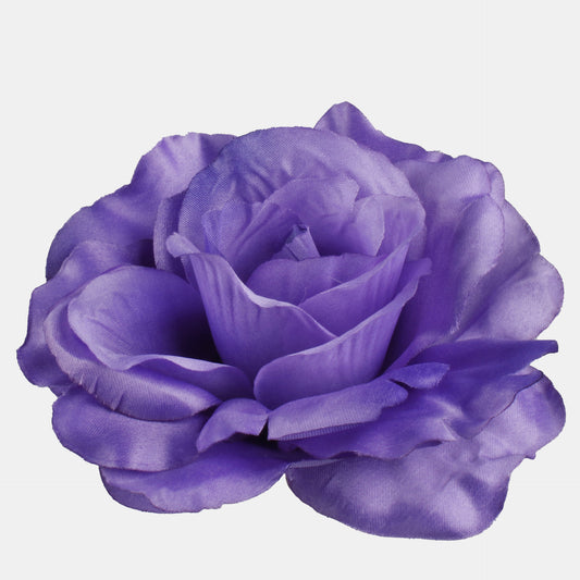Tumma liila tekoruusun kukkapää, 12 cm