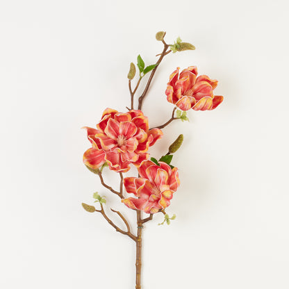 Tumma lohenpunainen magnolia – tekokukka, vaahtomuovi