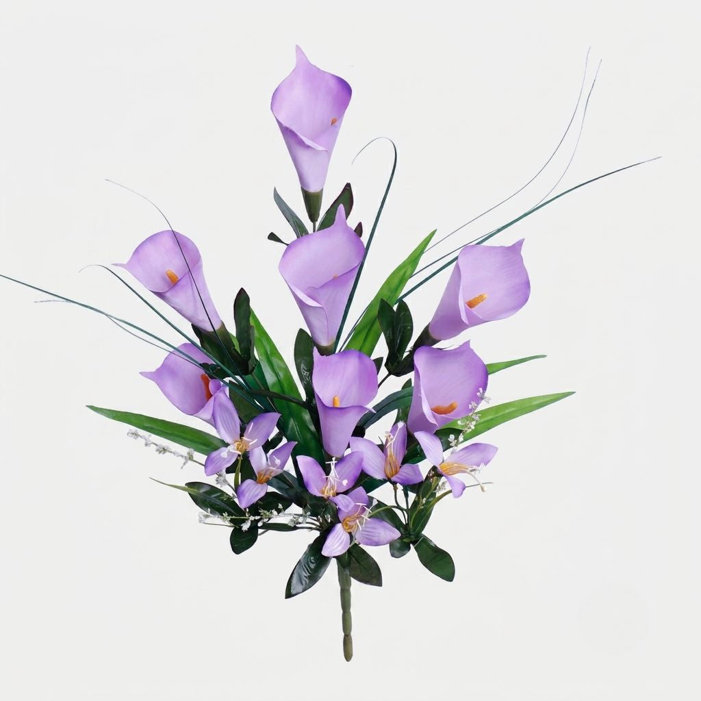 Tumma sininen tekokallan kimppu, 64 cm