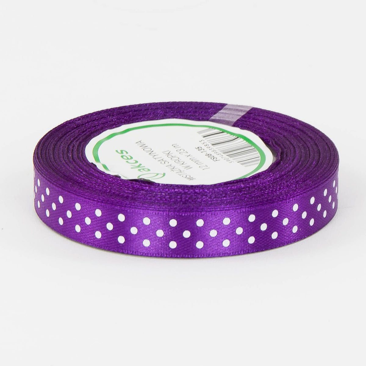 Tumma violetti koristenauha, satiini, 12 mm