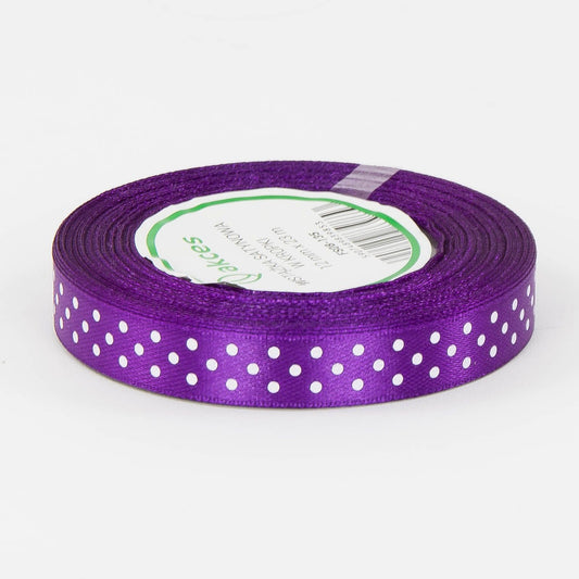 Tumma violetti koristenauha, satiini, 12 mm