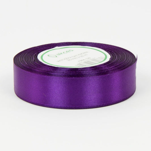 Tumma violetti koristenauha, satiini, 25 mm