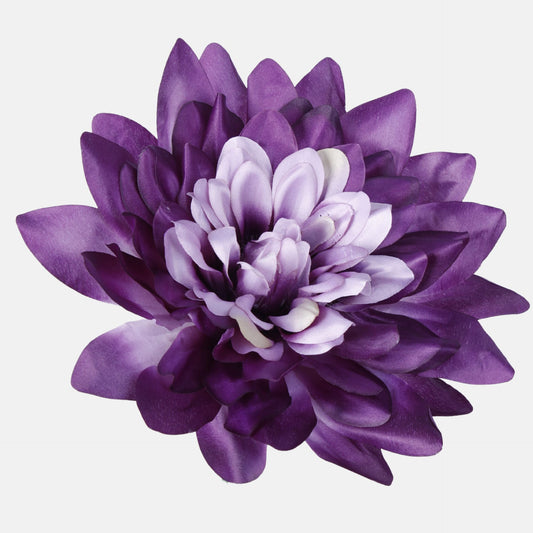 Tumma violetti tekodaalian kukkapää, 27 cm