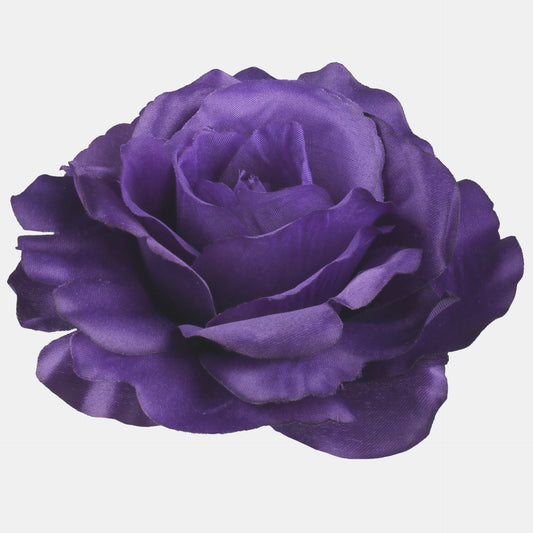 Tumma violetti tekoruusun kukkapää, 12 cm