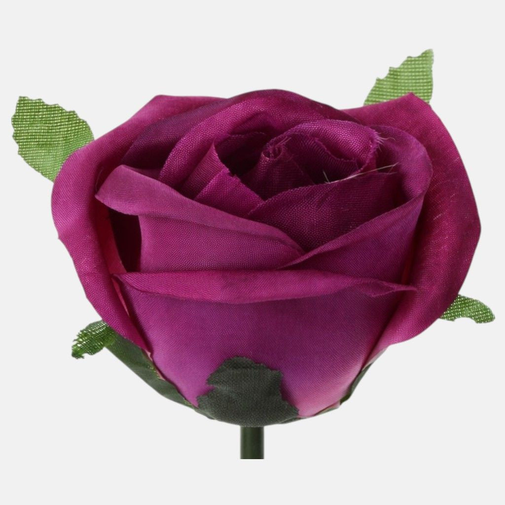 Tumma violetti tekoruusun kukkapää, 4 cm