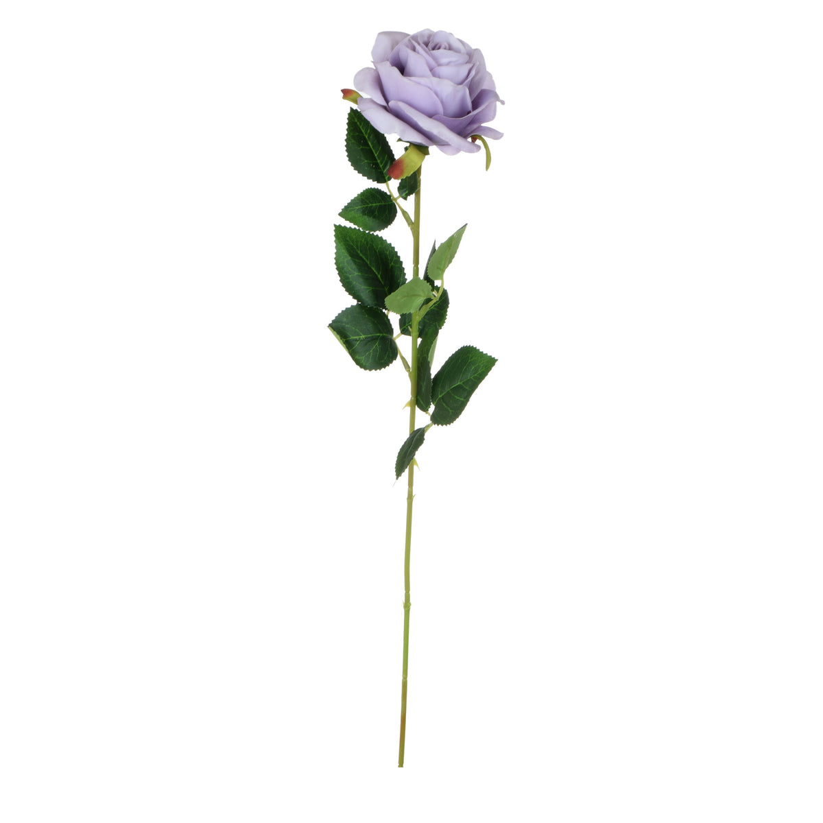 Vaalea harmaa tekoruusun kukkavarsi, 63 cm