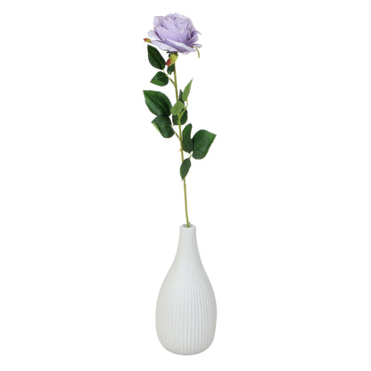 Vaalea harmaa tekoruusun kukkavarsi, 63 cm