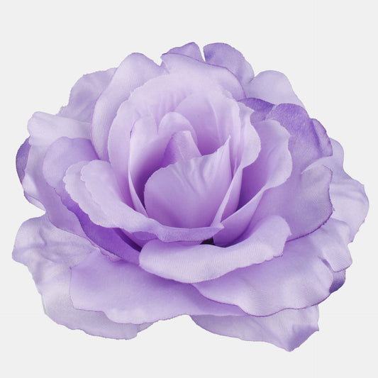 Vaalea liila tekoruusun kukkapää, 12 cm