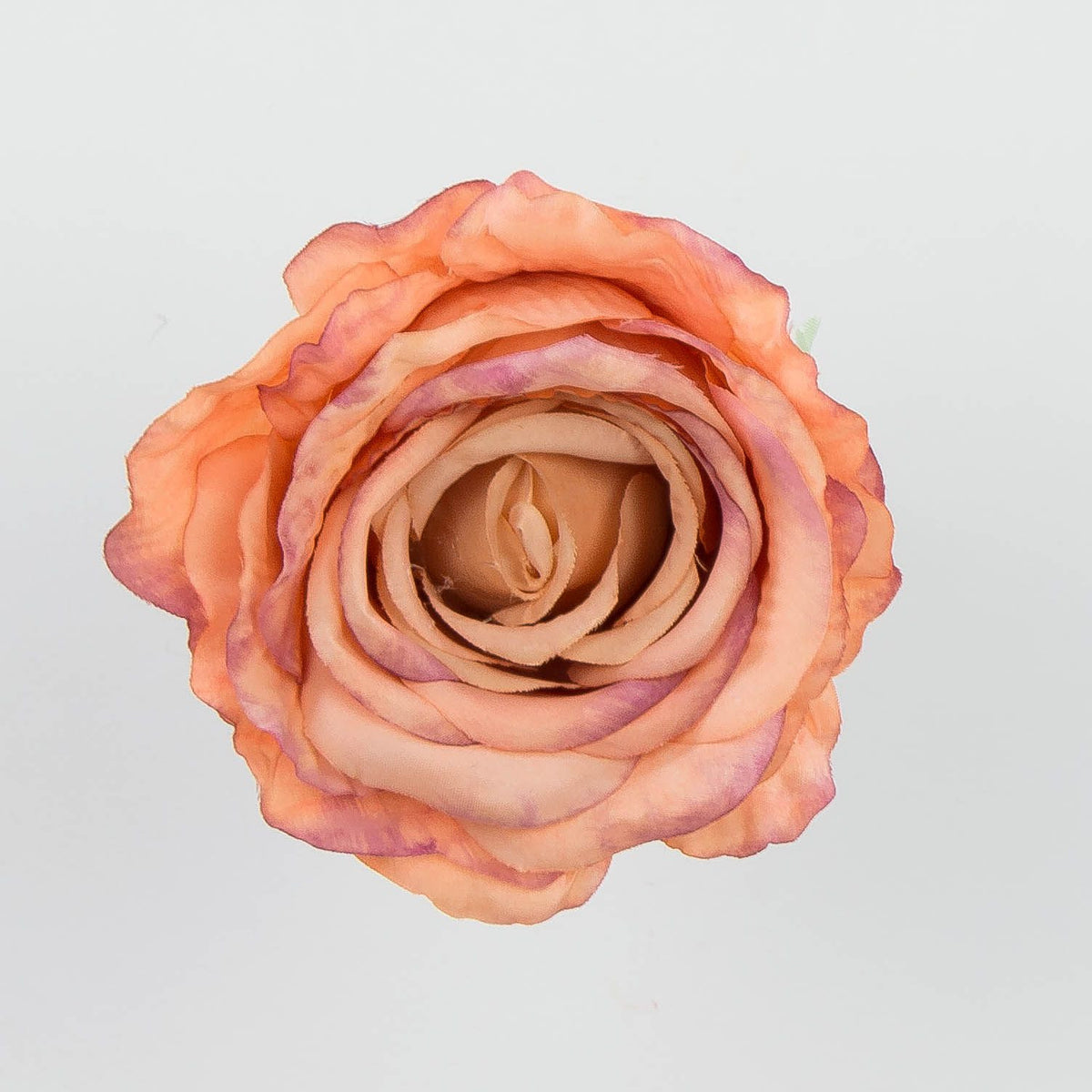 Vaalea ruskea tekoruusun kukkapää, 9 cm