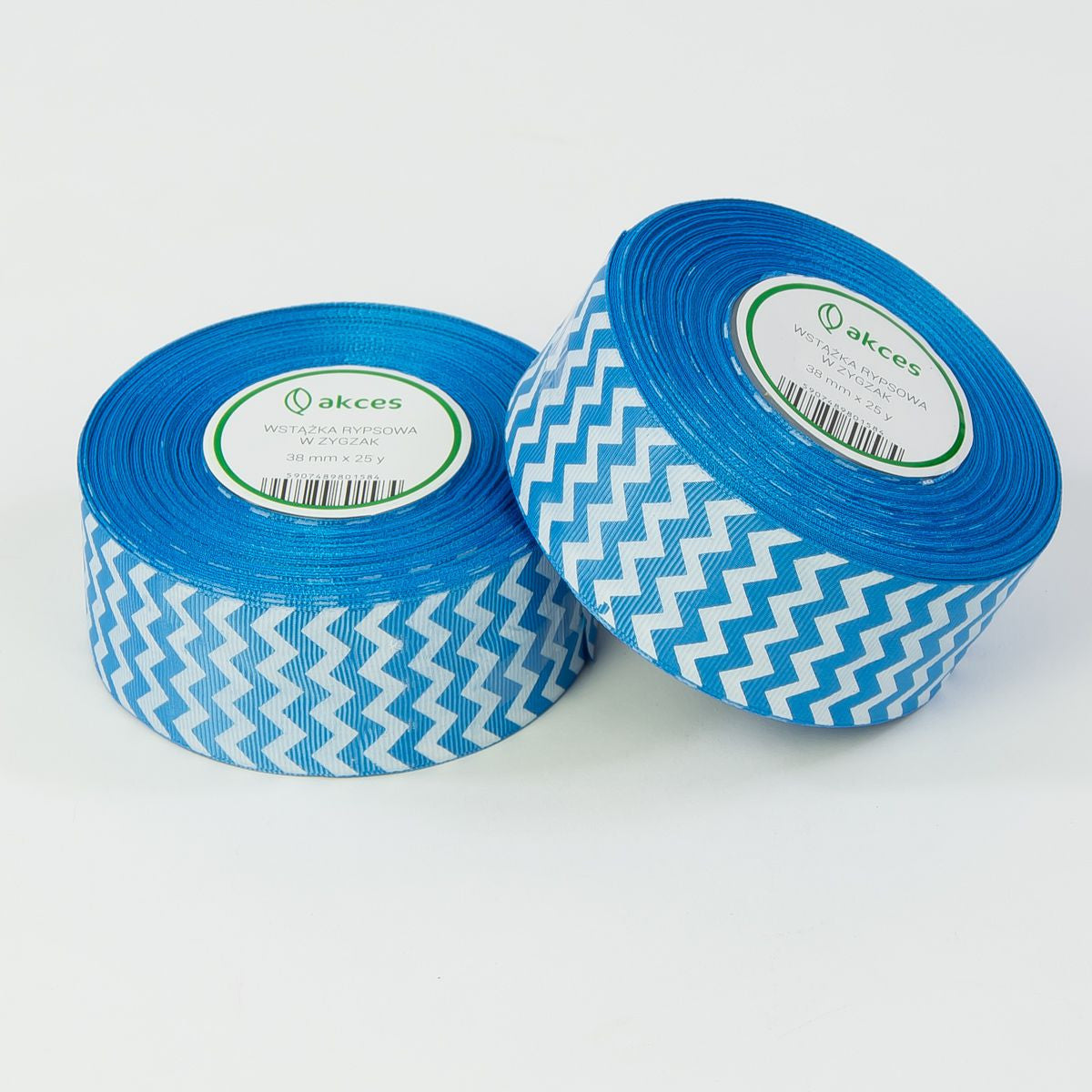 Vaalea sininen koristenauha, 38 mm