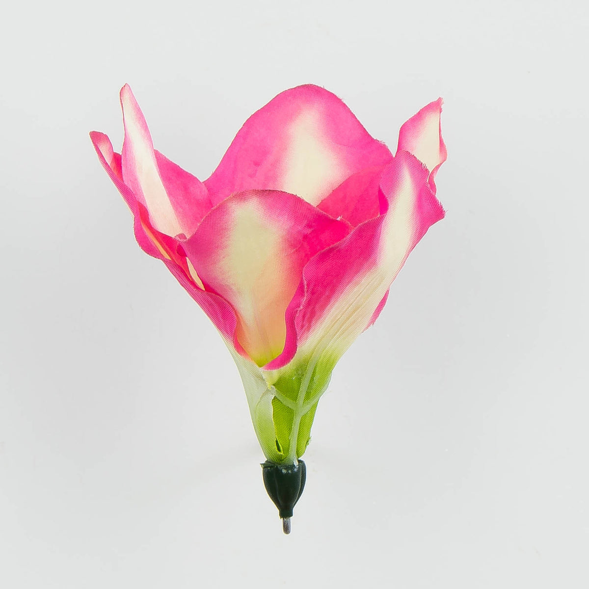 Vaalea/vaaleanpunainen/kerma amaryllis – tekokukkapää, satiini, 13 cm, 12 kpl