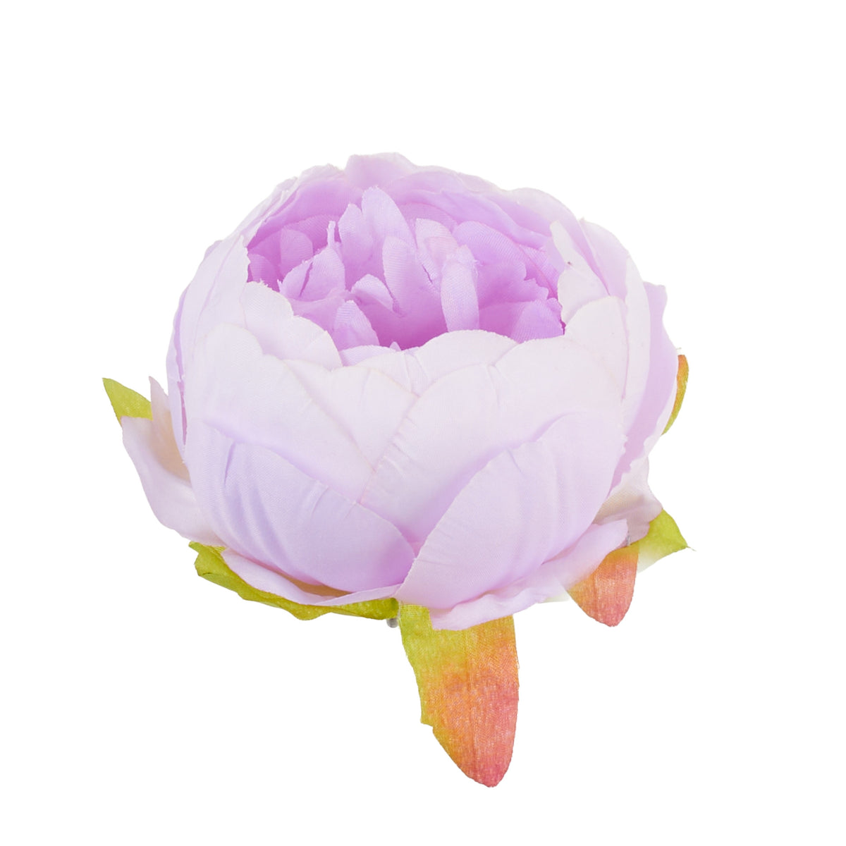 Vaalea violetti tekopionin kukkapää, 8 cm