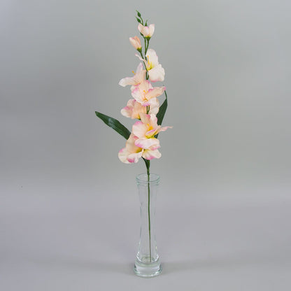 Vaaleanpunainen gladiolus – tekokukka, satiini