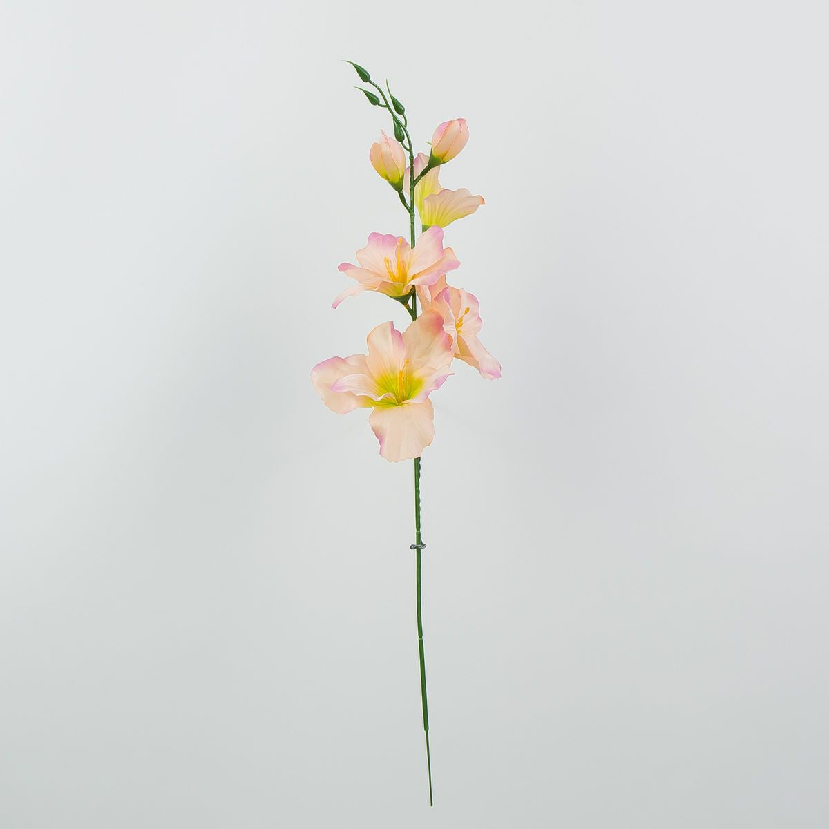 Vaaleanpunainen gladiolus – tekokukka, satiini, 12 kpl