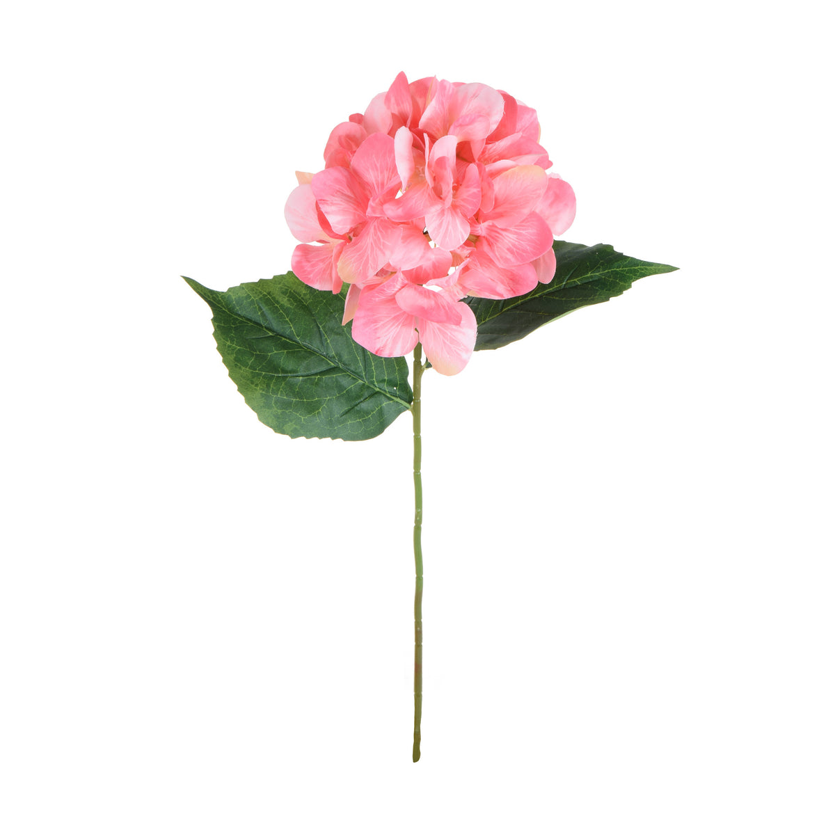 Vaaleanpunainen/koralli tekohortensian kukkavarsi, 60 cm