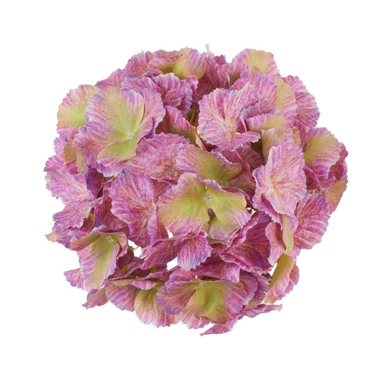 Vaaleanpunainen tekohortensian kukkapää, 19 cm